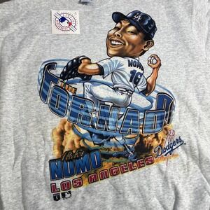 Nomo The Tornado LA Dodgers Salem Sportswear Vintage 1996 Crewneck Sweatshirt 2X